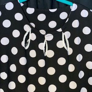 black and white dress